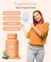 Close-up of Ovira capsules for gas relief