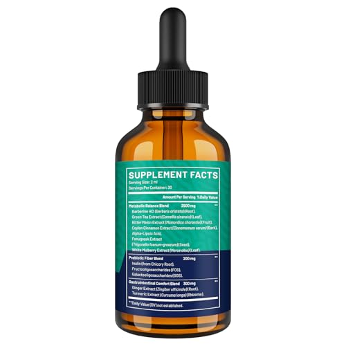 Owegel berberine drops pour demonstrates easy 2 ml daily dosing for consistency.
