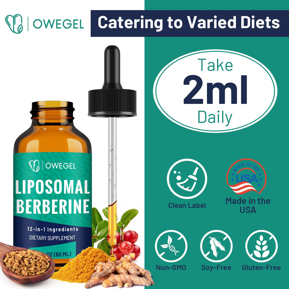 Owegel prebiotics soothing ingredients highlight gut-friendly formulation.