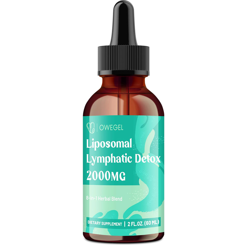 owegel Liposomal Lymphatic Drops sugar-free formulation for diet-friendly use.