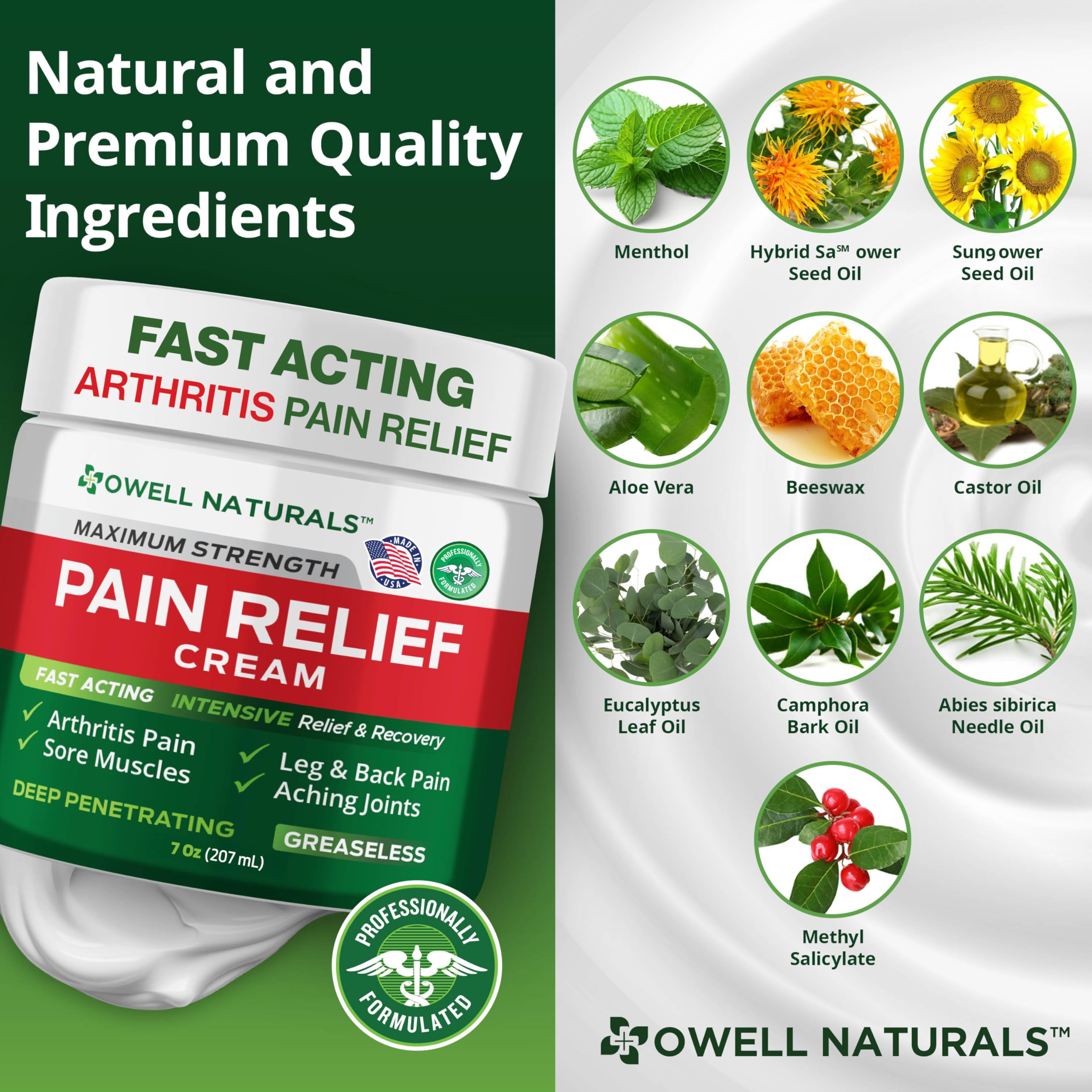 Owell Naturals ankle-application highlights mobility support during long days on feet