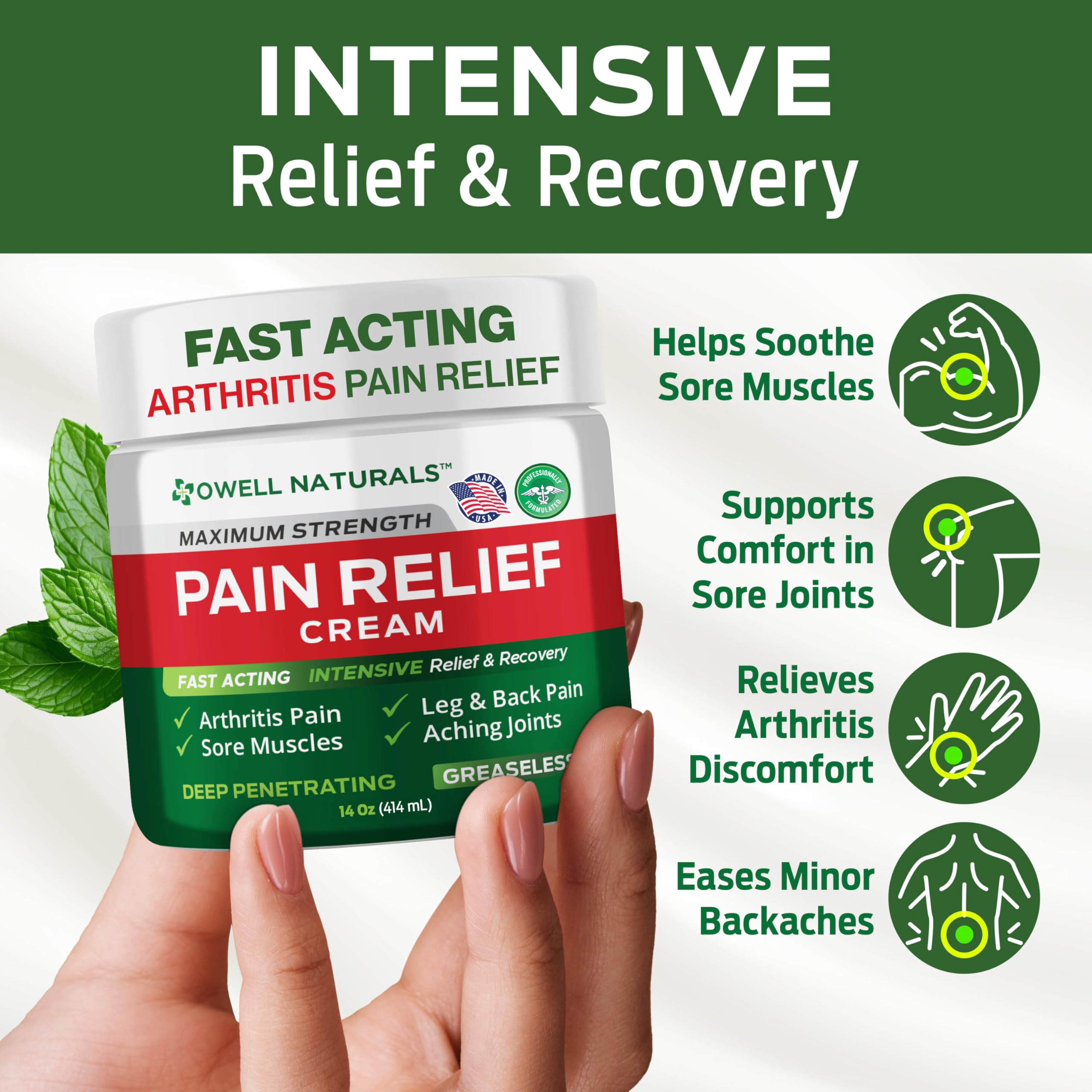 Apply to knee area for daily comfort and mobility support