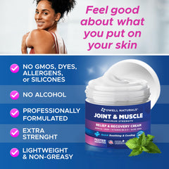 Gym bag-ready OWELL Naturals Joint Cream for pre or post-workout relief