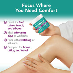 OWELL NATURALS Neuropathy Healing Balm ingredients include coconut oil for hydration and beeswax retention.