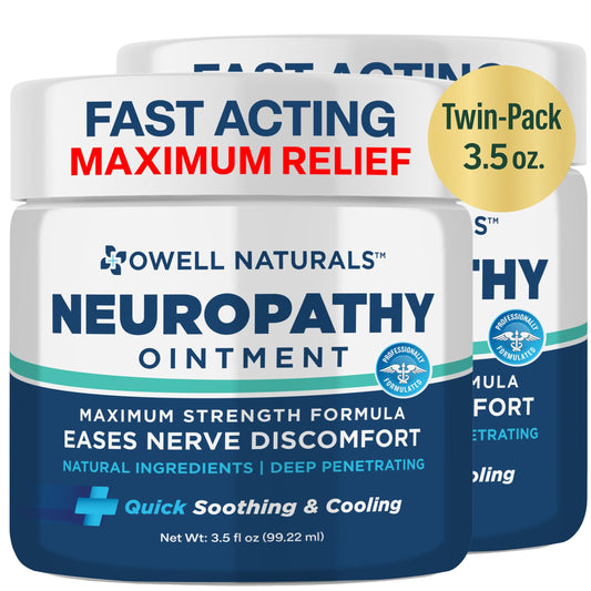 OWELL NATURALS Neuropathy Nerve Relief Ointment two-pack for convenient use and value