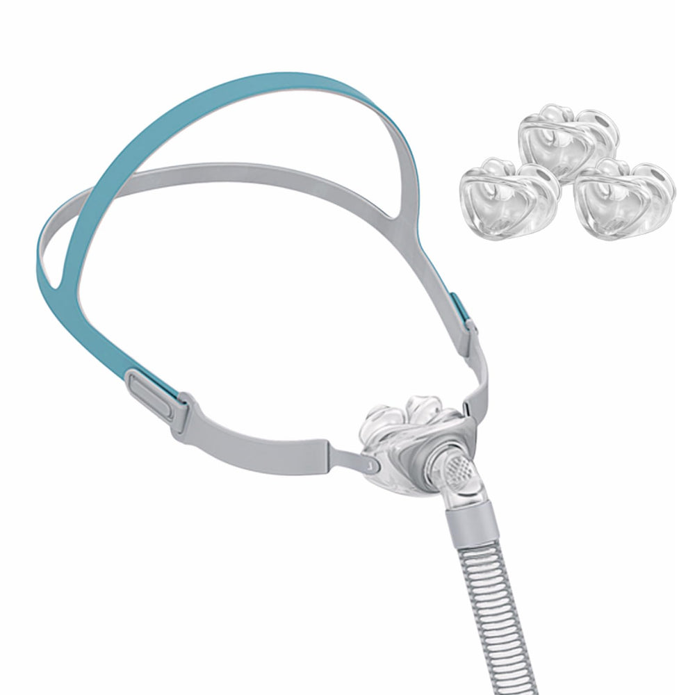 OWILIWO nasal pillow silicone mask kit front view shows a complete replacement assembly for a secure seal.
