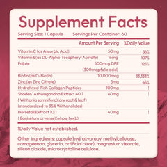 OWNONE Vitamin C, E and collagen label for antioxidant support.