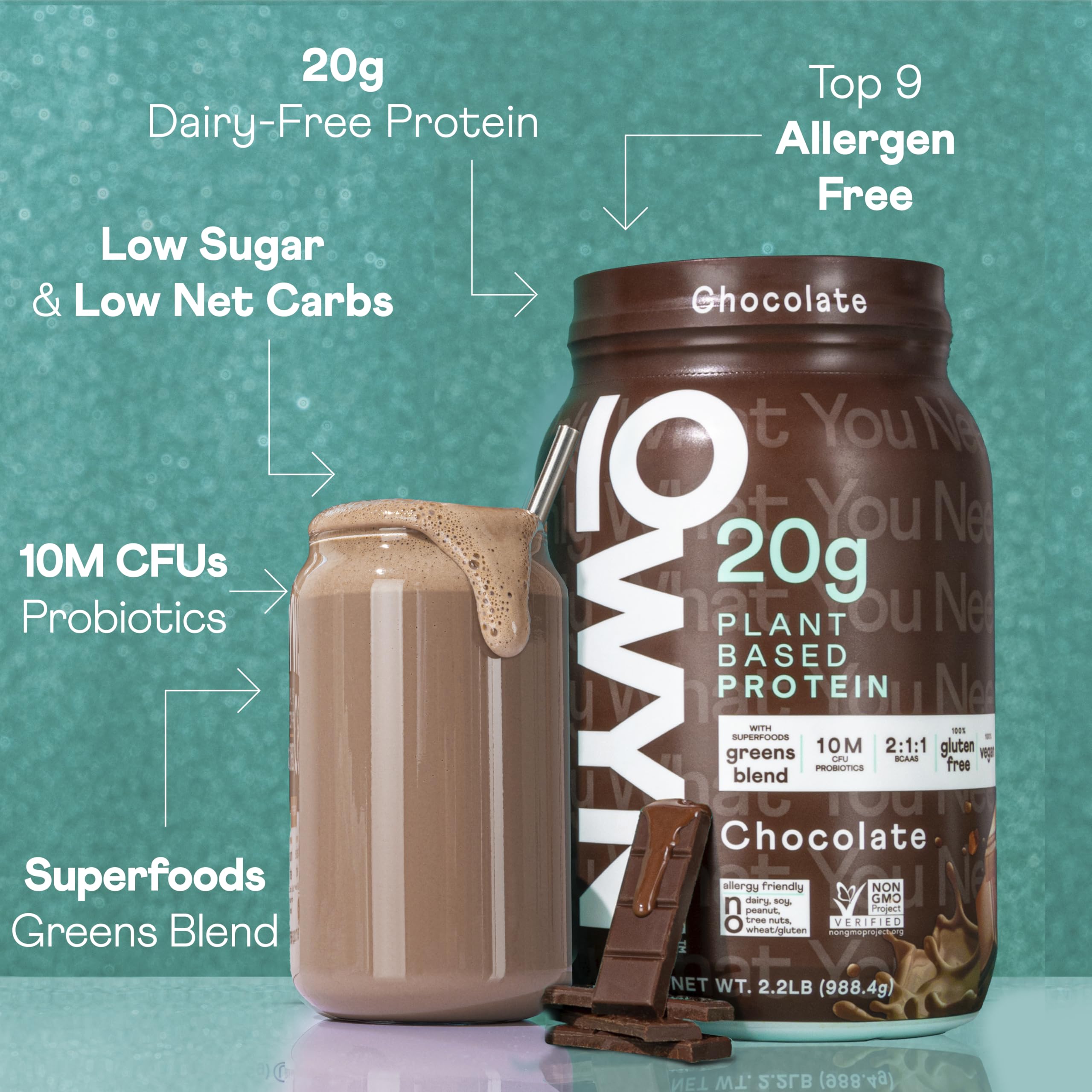 Scoop in smoothie for a creamy protein boost.