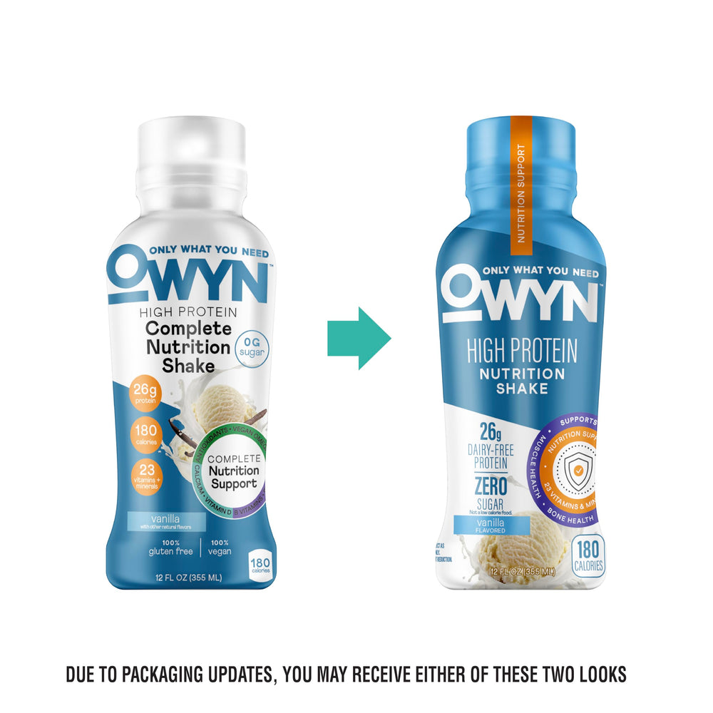 OWYN chocolate glass shows fiber support and satisfying texture