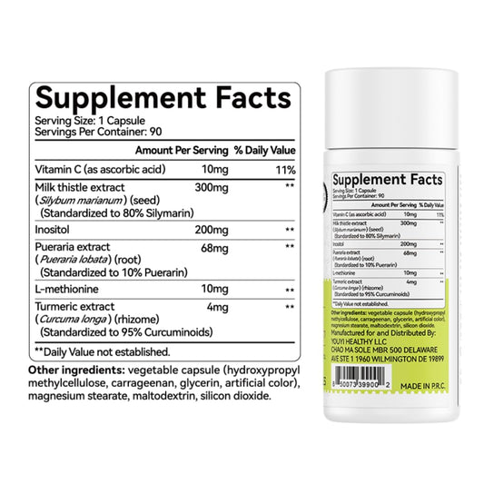 OxyEnergy silymarin extract bottle emphasizing antioxidant properties.