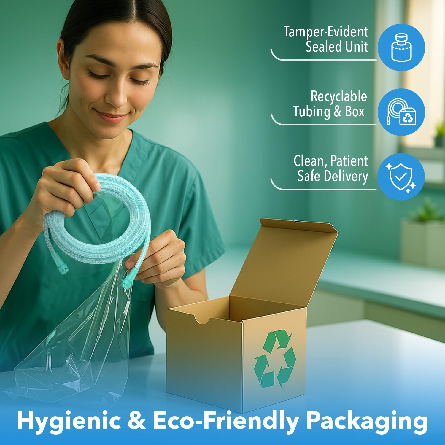OXISURETECH medical-grade materials ensure hygienic delivery and reliability.
