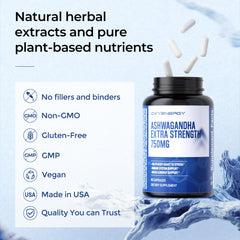 OxyEnergy Black Ginger extract capsules paired with ashwagandha for vitality