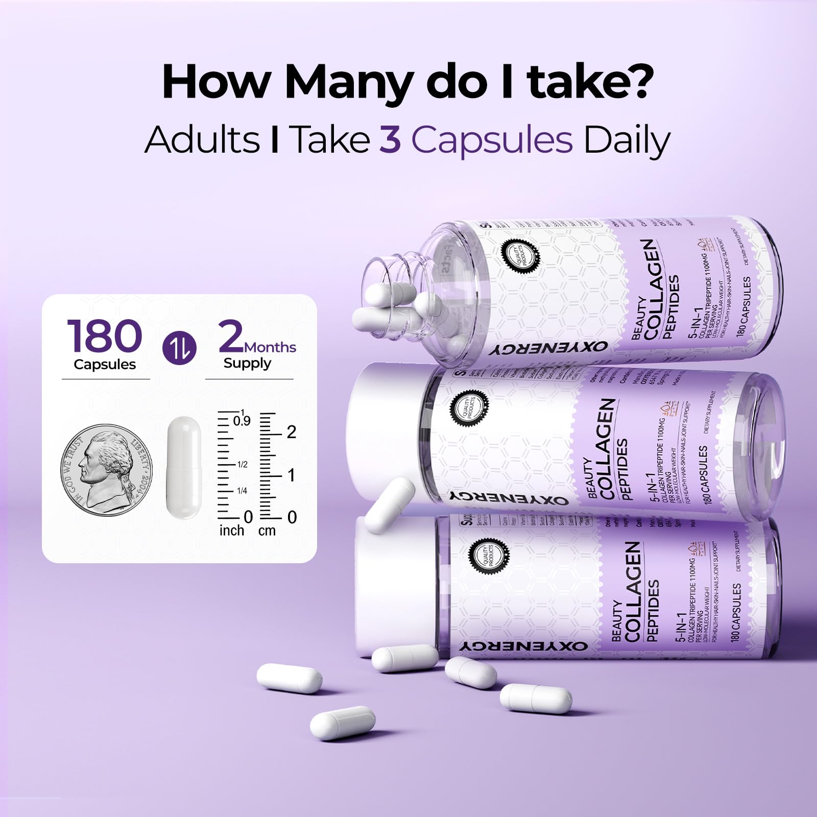 OxyEnergy collagen pills daily use scene showing simple routine.