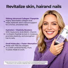 OxyEnergy collagen pills healthy hair nails skin lifestyle scene.