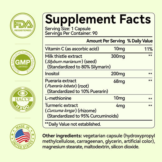 OxyEnergy detox capsules close-up highlighting 80% silymarin extract for toxin processing support.
