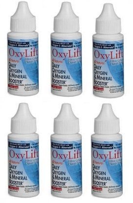 OxyLift Sixpack bottle front view highlighting daily oxygen and mineral boost potential.