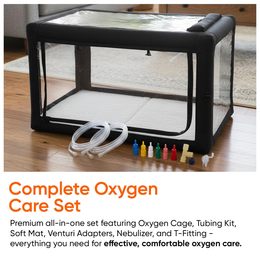 Oxygen cage pets home-clinic setup for convenient professional care