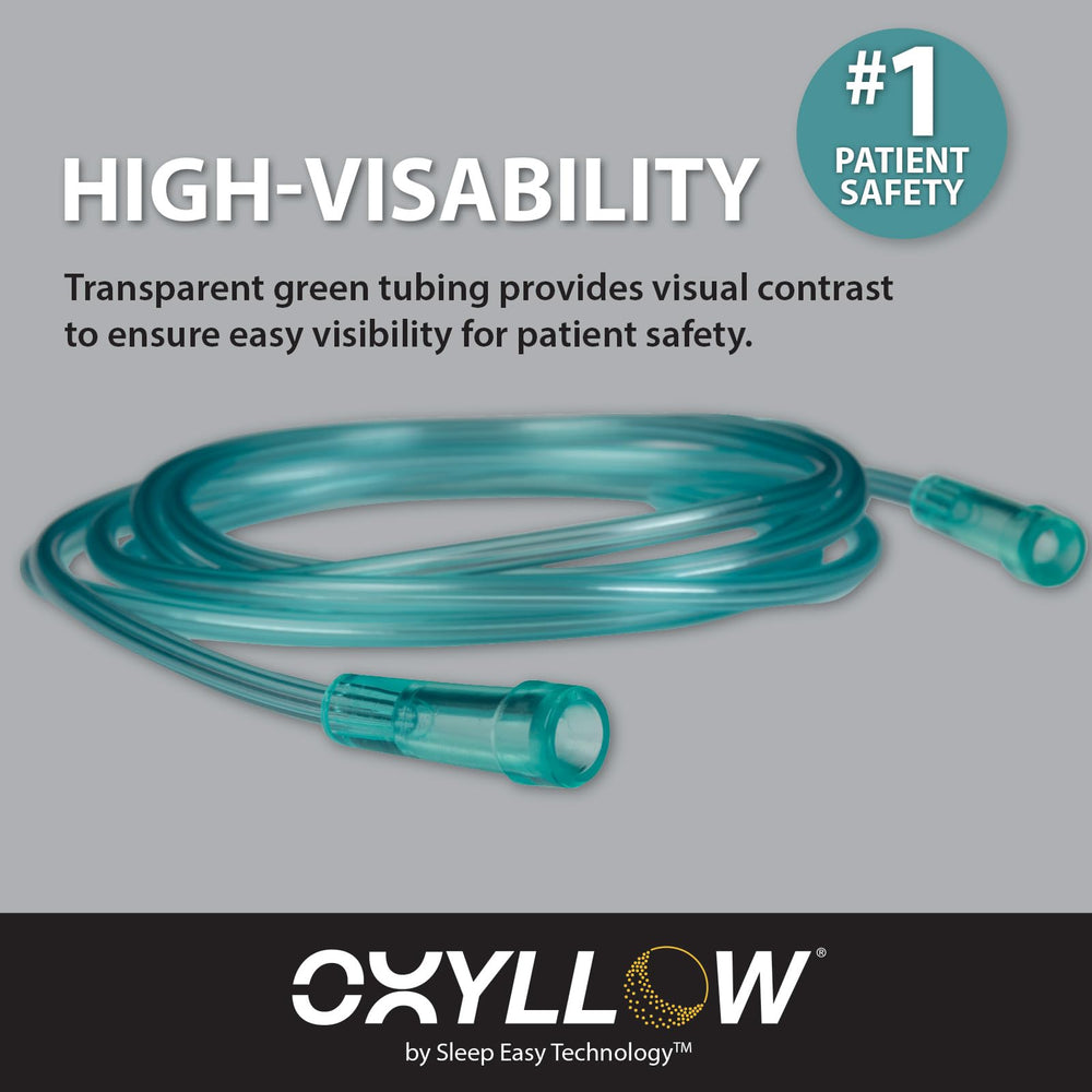 Oxyllow high-visibility green tubing aids quick inspection