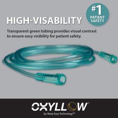 Oxyllow high-visibility green tubing aids quick inspection