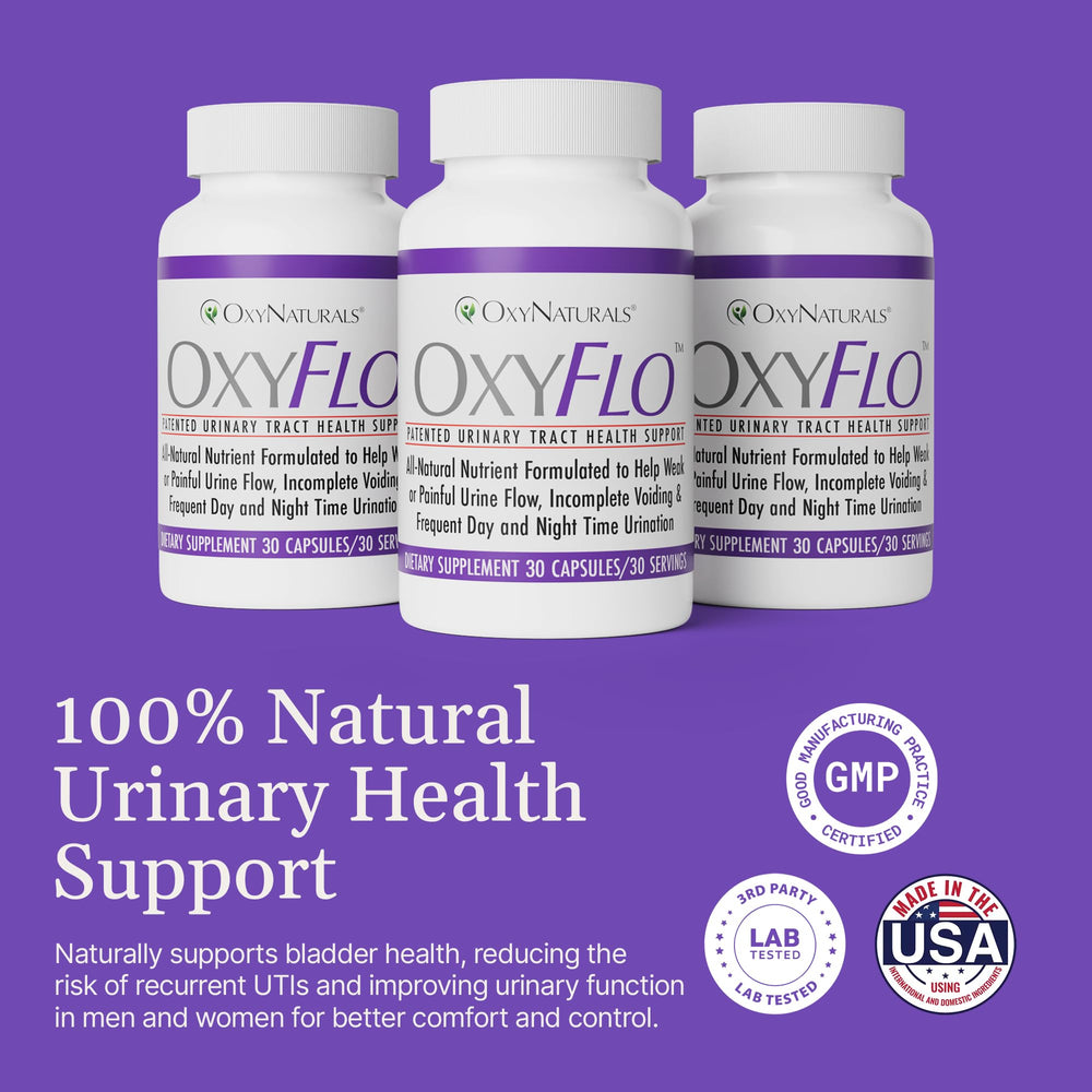 Illustration of cranberry powder as the active ingredient in OxyFlo.