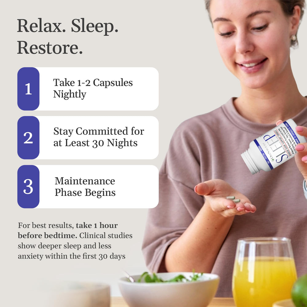 OxyNaturals Sleep pour scene shows easy nightly intake.