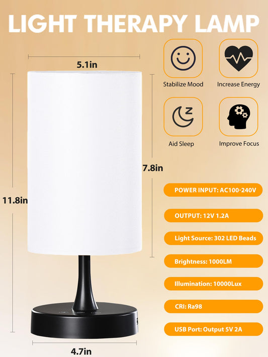 OYADISIIOP lamp showing 3 color temperatures for warm to cool light
