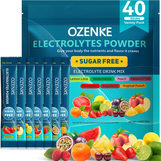 OZENKE electrolytes lemon-lime packet for quick hydration during workouts