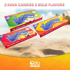 Ozia Originals Kava Candy mood-boost bite helps stay centered in meetings.