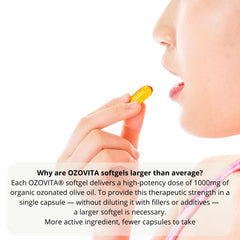 OZOVITA FDA-registered ISO-certified facilities seal close-up