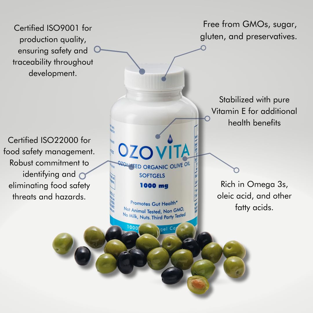 OZOVITA immune-support softgels on a clean background