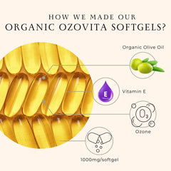 OZOVITA organic extra virgin olive oil source label close-up