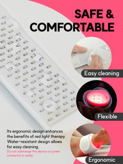 P PEACH TECH Salus on the hands with white silicone design for comfortable wear.