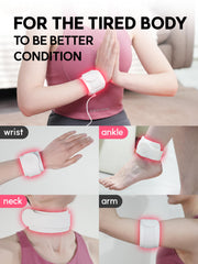 P PEACH TECH Salus neck area shows dual-chip LED for targeted comfort.