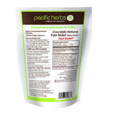 Pacific Herbs Corydalis seven-herb blend illustrates a traditional formula for balanced relief