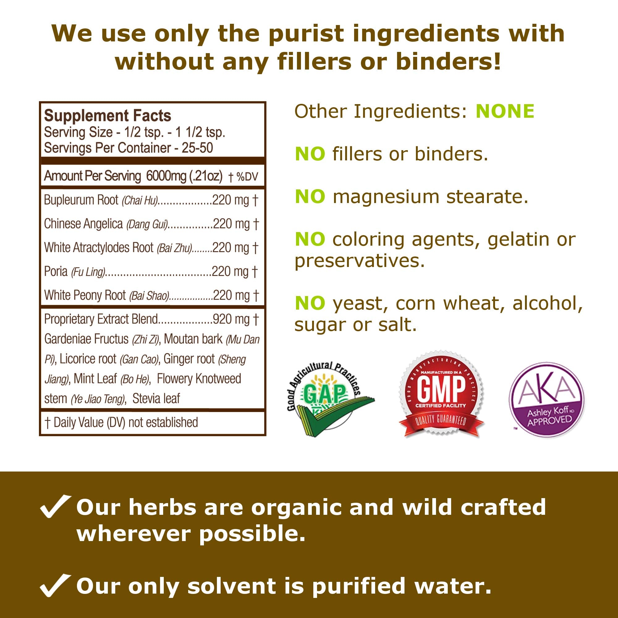 Close up of 10to1 ratio highlighting potent herbal concentration