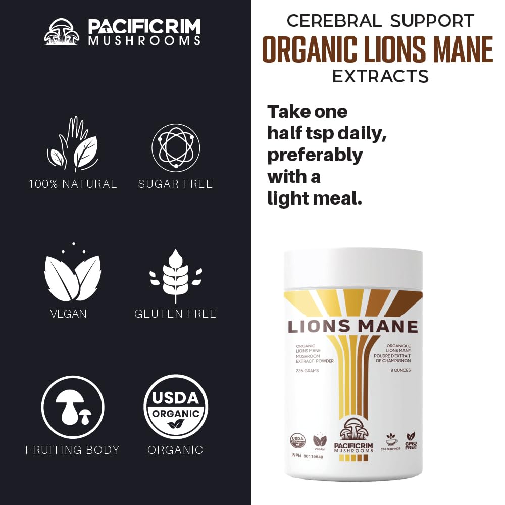 Pacific Rim label with organic certification and lab results.