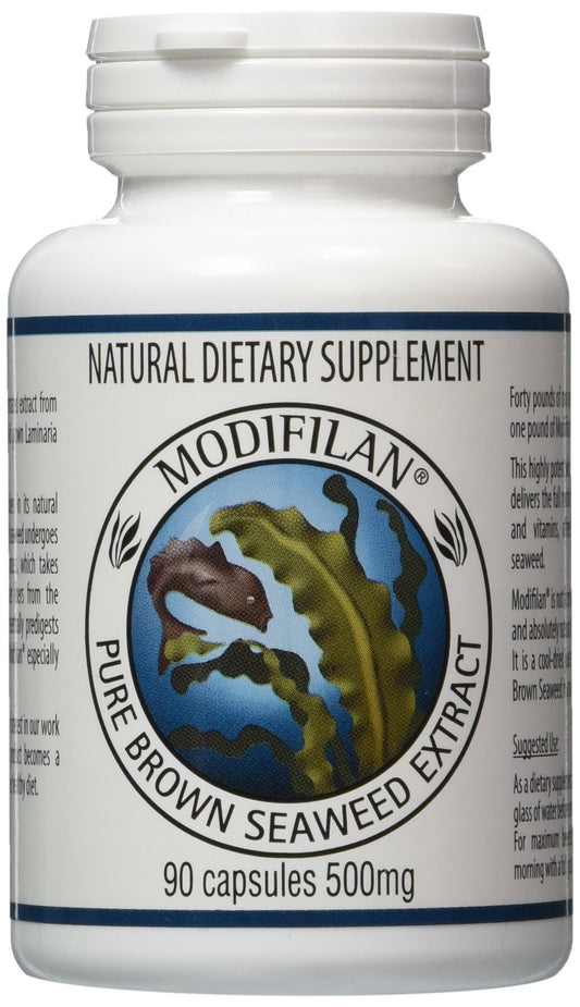 Pacific Standard Modifilan bottle, close-up view, 3-pack packaging for daily use.