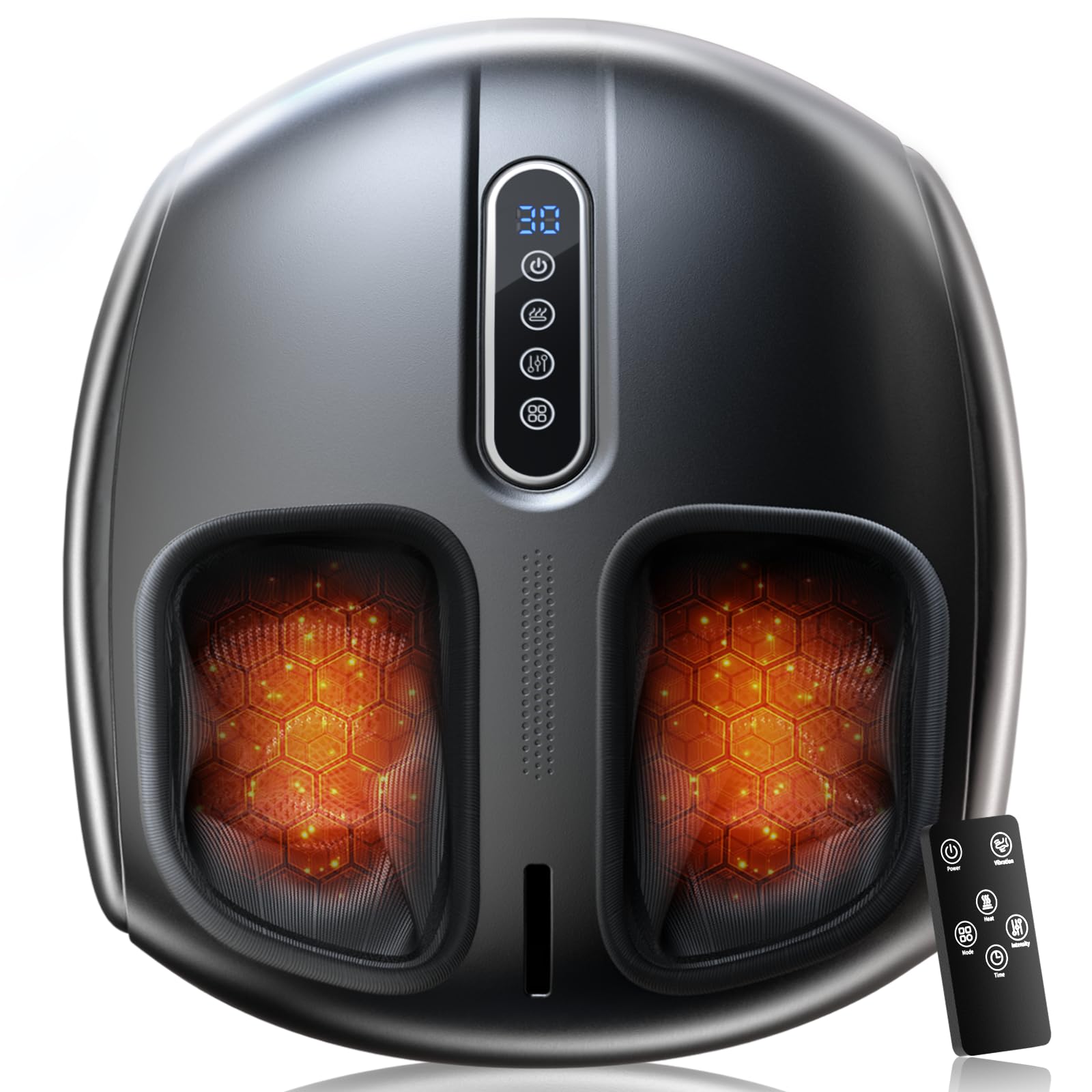 PACOVY Shiatsu Feet Massager front view highlighting deep kneading for relaxation