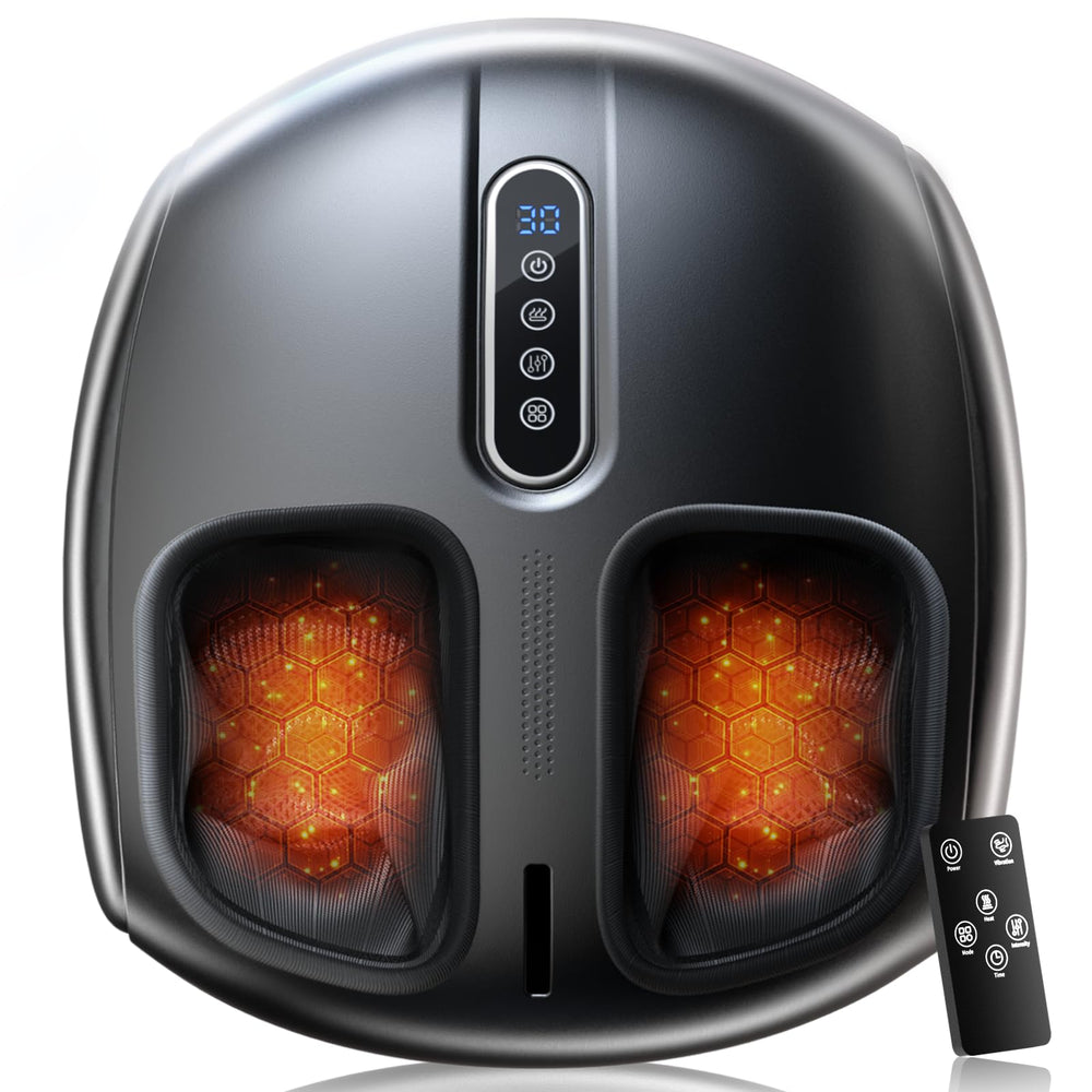 PACOVY Shiatsu Feet Massager front view highlighting deep kneading for relaxation