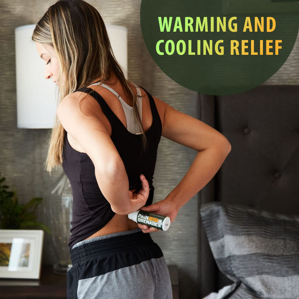 Pain Grenade Arnica Menthol Camphor blend provides refreshing botanical care.