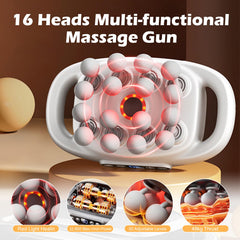 PakaLife massage gun side angle shows ergonomic handle for comfort