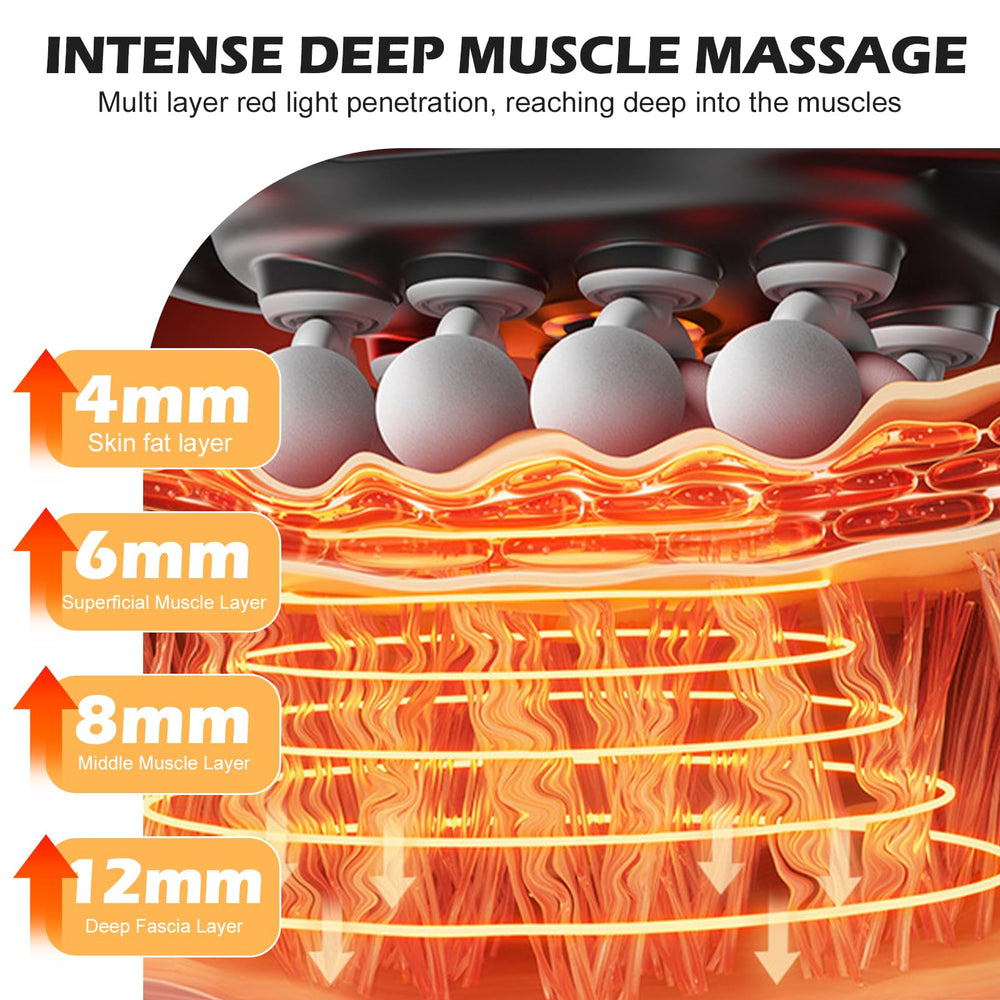 PakaLife massage gun heating feature for enhanced relaxation