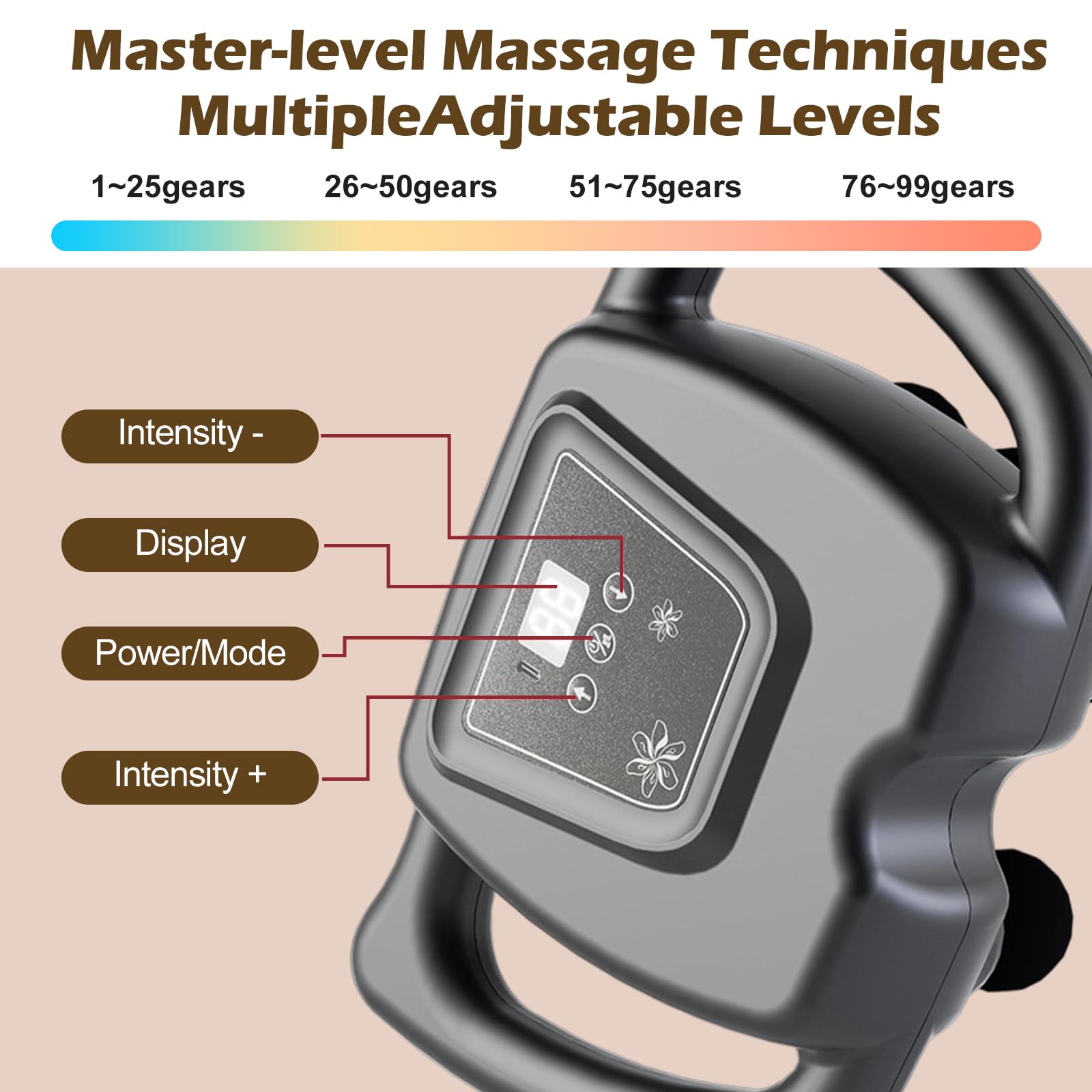 PakaLife massage gun with heating function enhances relaxation during sessions