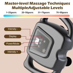 PakaLife massage gun with heating function enhances relaxation during sessions