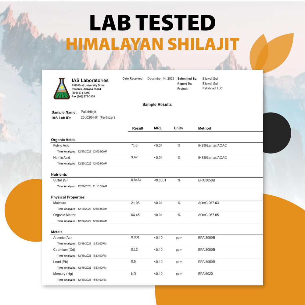 PakShilajit rich in fulvic and humic minerals