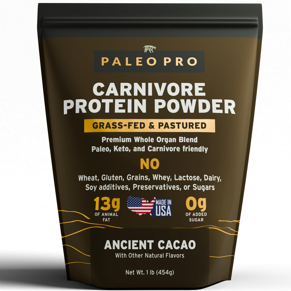 Paleo Pro Carnivore Complete bottle front view, convenient protein for active days