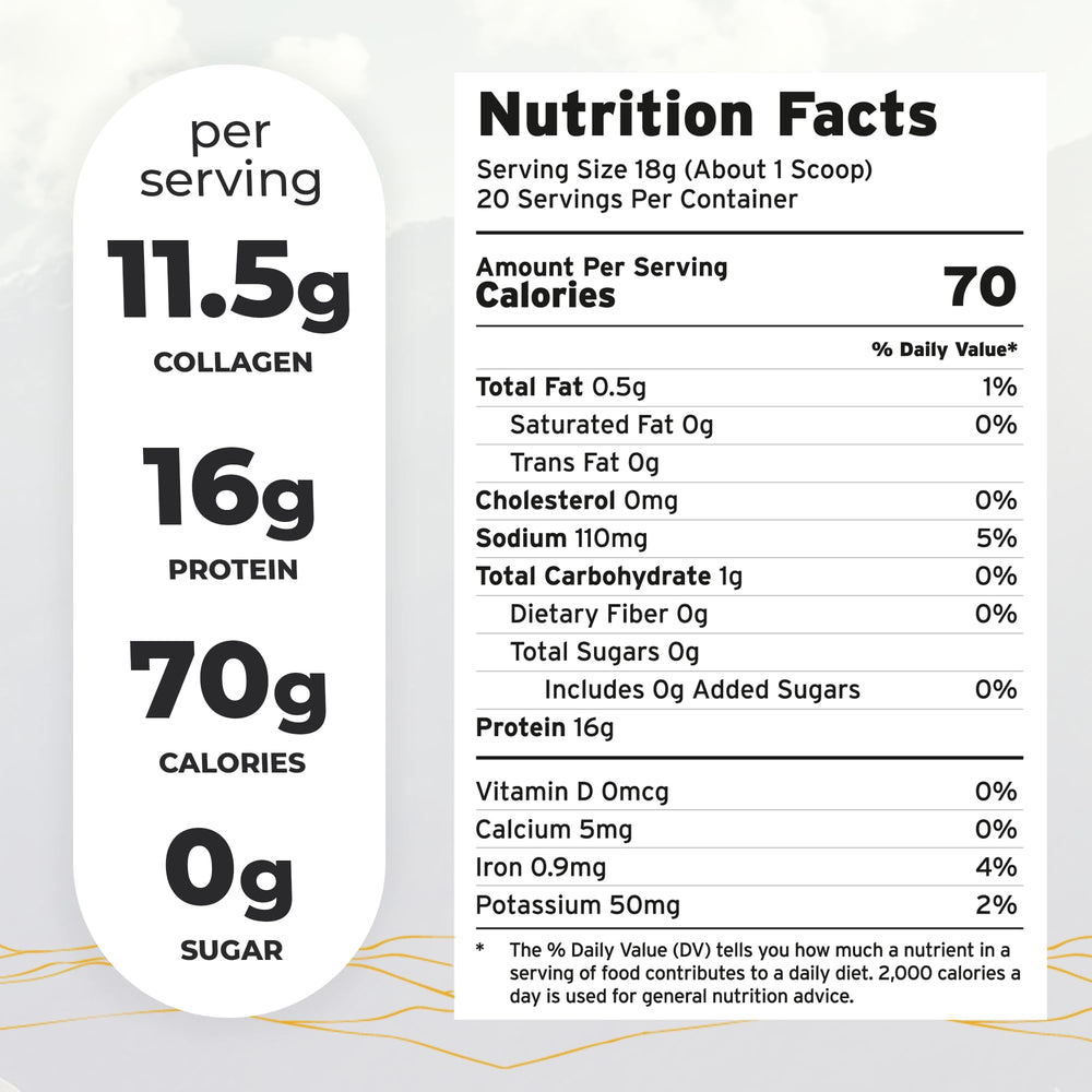 Paleo Pro vanilla smoothie with collagen for convenient protein.