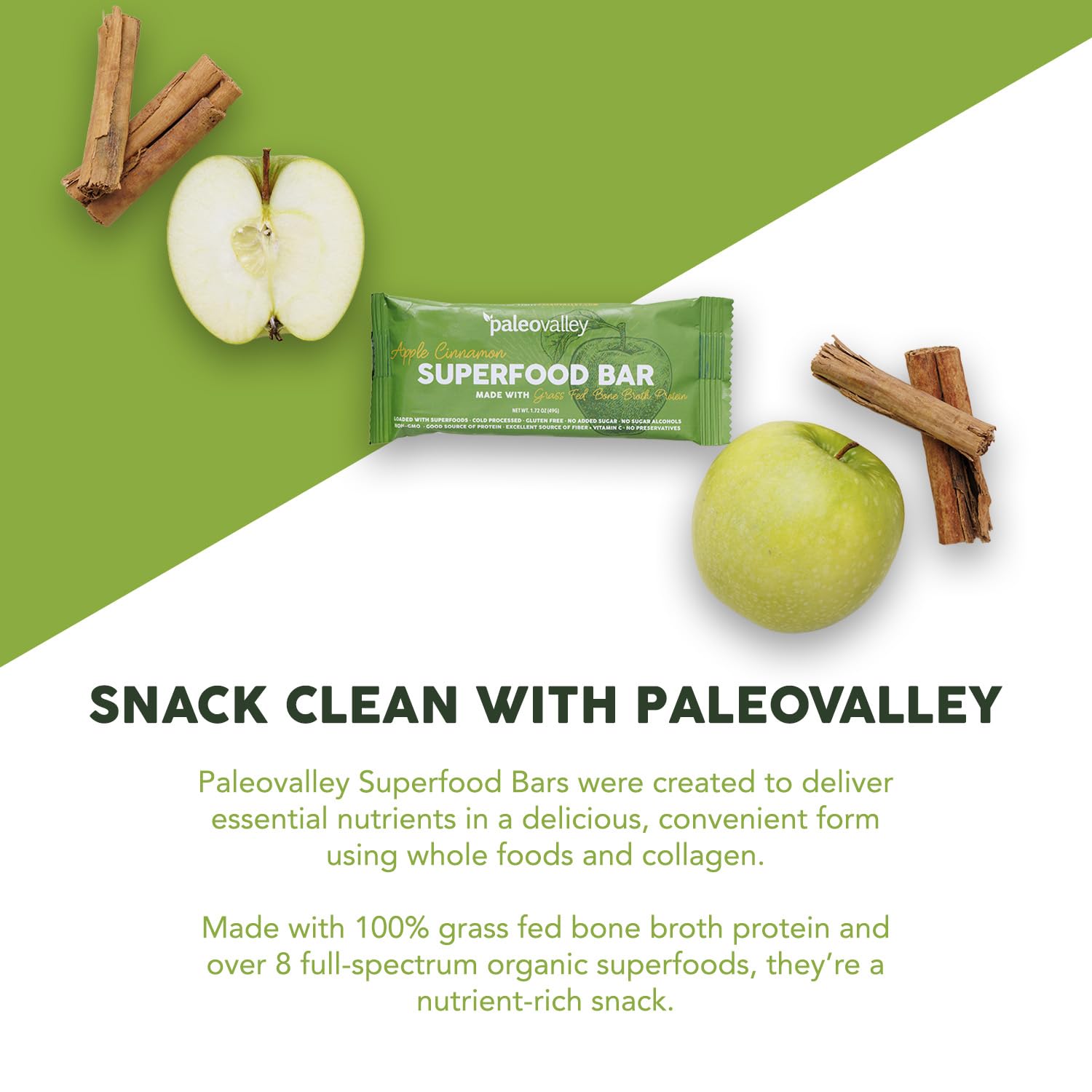 Paleovalley Apple Cinnamon Bars on-the-go usage, gluten-free convenience.