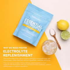 Close-up of Paleovalley Electrolytes Powder tub ready for on-the-go hydration
