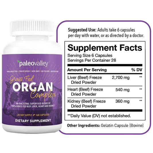 Paleovalley Beef Liver close-up highlighting rich B vitamins for daily energy.